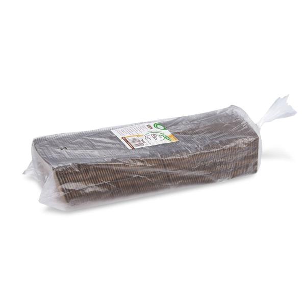 Papier-Manschette braun für Becher Ø90mm [100 St.]