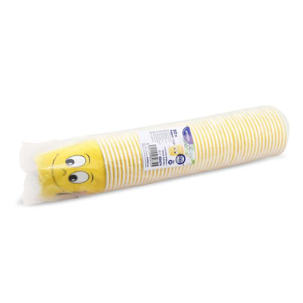 Pappbecher Smile Ø80mm 280ml `M: 0,2L/8oz` [50 St.]