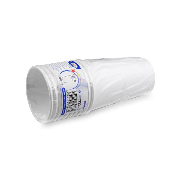 Pappbecher weiß Ø80mm 330ml `ML: 0,3L/10oz` [10 St.]