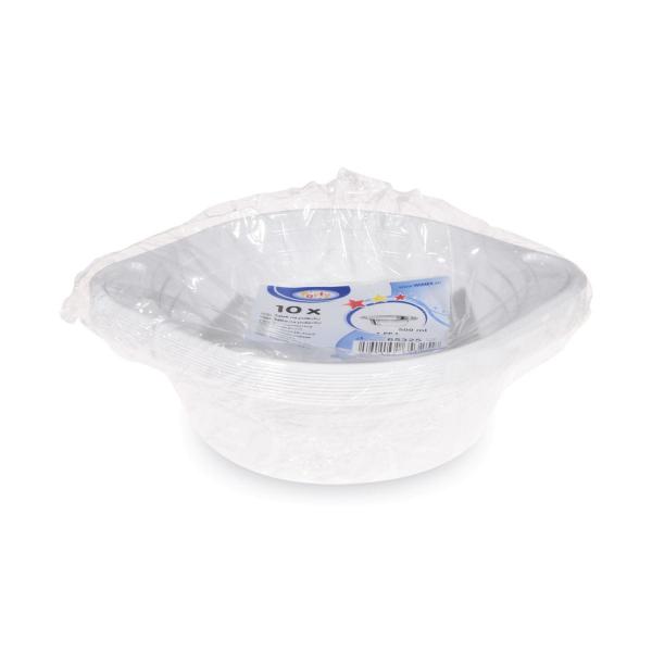 Schale (PP) mit Ohren weiß 500ml [10 St.]
