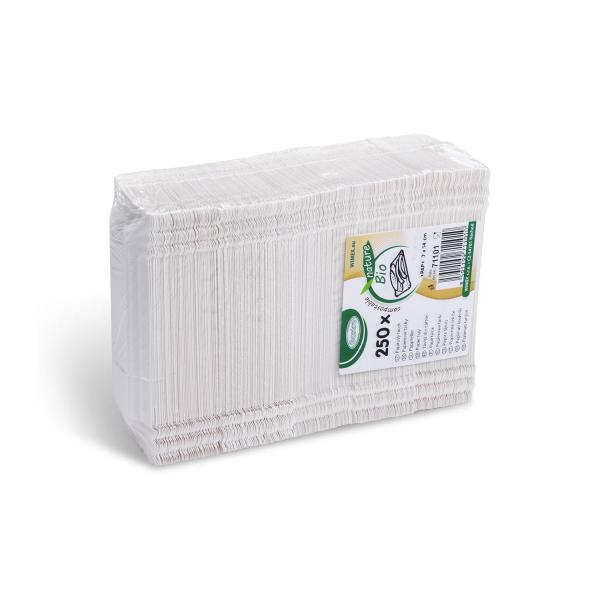 Pappteller weiß 7 x 14 cm [250 St.]