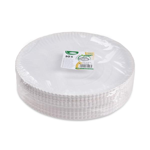 Pappteller tief weiß Ø28cm [50 St.]