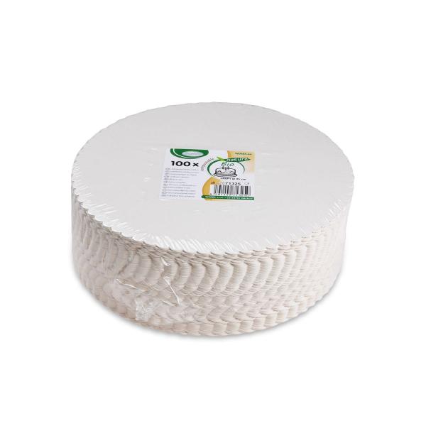 Tortenunterlage aus Pappe weiß Ø25cm [100 St.]
