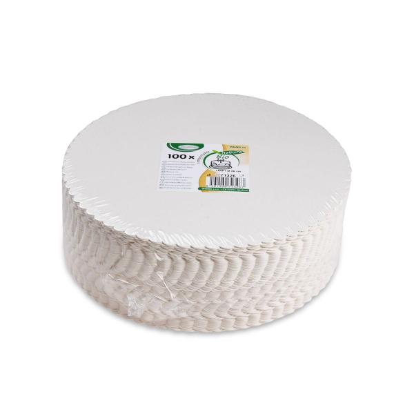 Tortenunterlage aus Pappe weiß Ø26cm [100 St.]