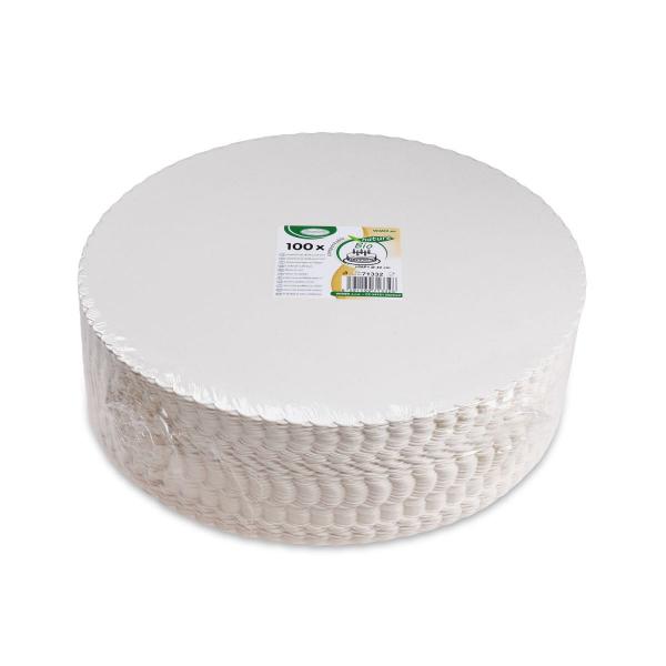 Tortenunterlage aus Pappe weiß Ø28cm [100 St.]