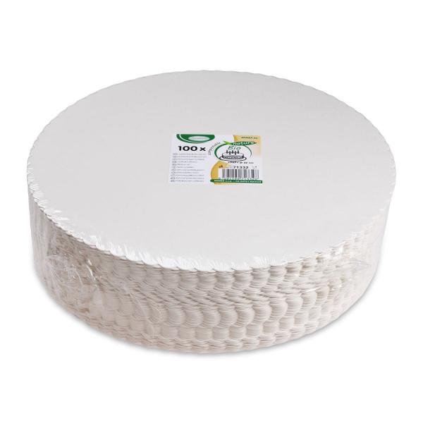 Tortenunterlage aus Pappe weiß Ø32cm [100 St.]