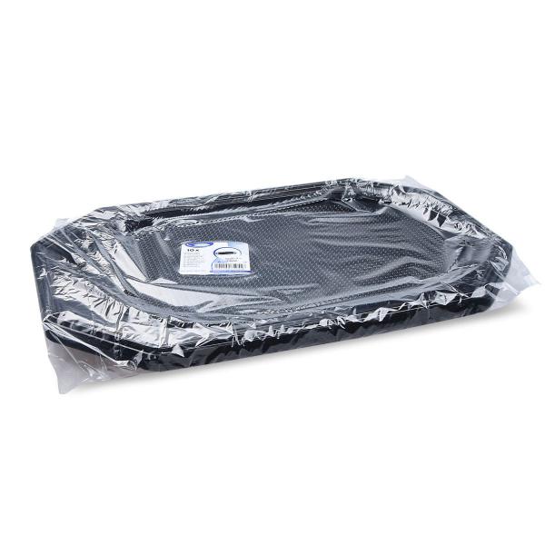 Catering-Platte (rPET) oval schwarz 54 x 36 cm [10 St.]