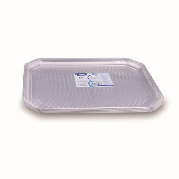 Catering-Platte (ALU) eckig 37,5 x 28 cm [5 St.]