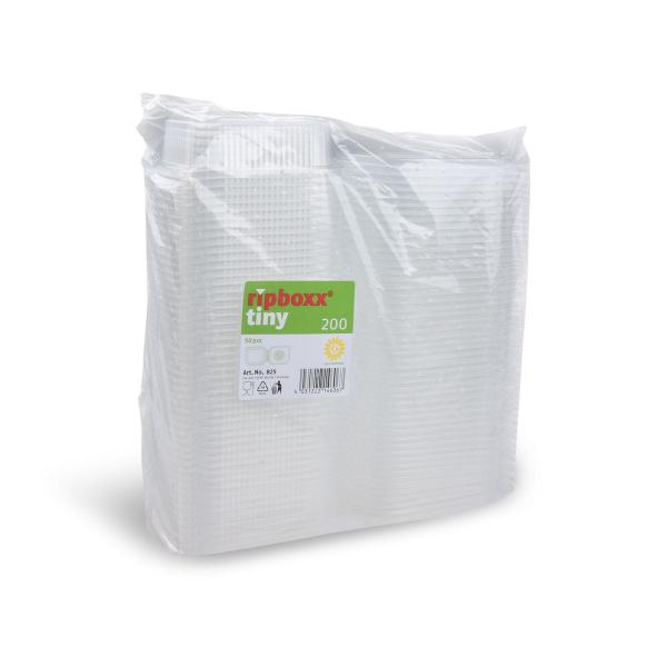 Feinkostbecher (PP) Ripboxx Tiny mit Deckel klar 125ml [50 St.]