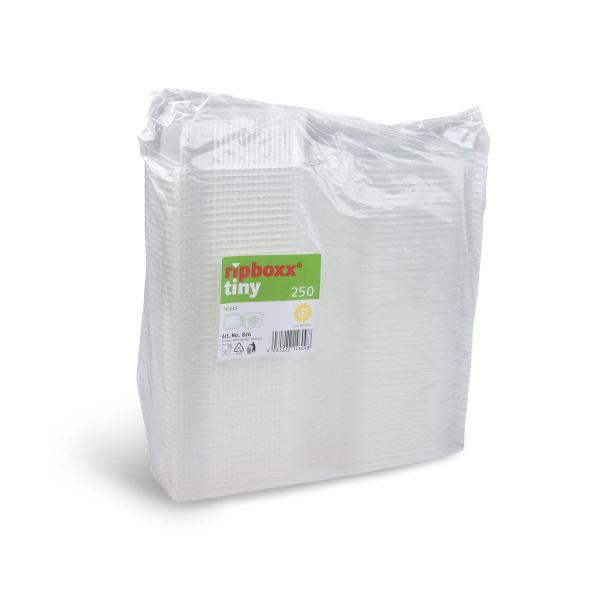 Feinkostbecher (PP) Ripboxx Tiny mit Deckel klar 250ml [50 St.]