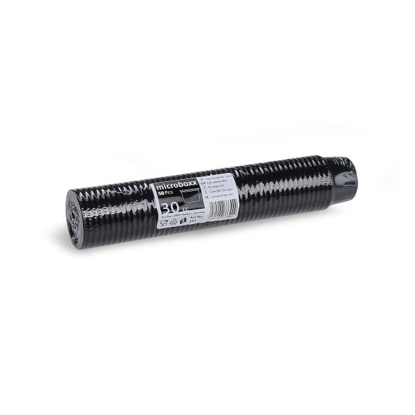 Dressingbecher (PP) Microboxx schwarz Ø46mm 30ml [50 St.]