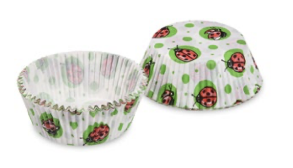 Gebäckkapsel (PAP) Marienkäfer Ø50 x 30 mm [40 St.]
