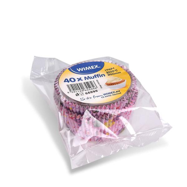 Gebäckkapsel (PAP) Prinzessin Ø50 x 30 mm [40 Stück]