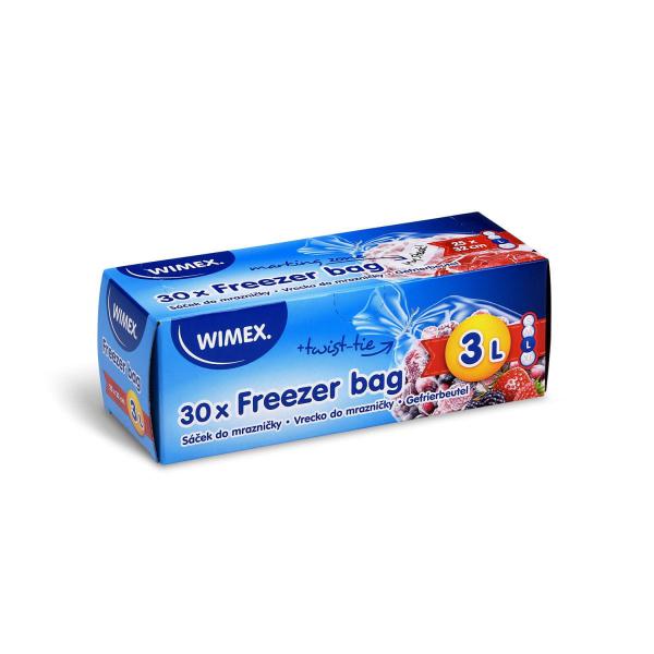 Gefrierbeutel (LDPE) transparent 25 x 32 cm 3L `L` [30 St.]