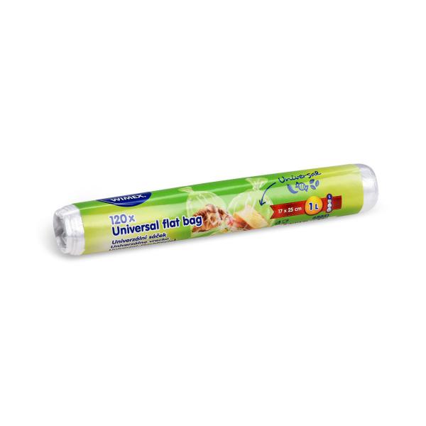 Universal-Flachbeutel (HDPE) gerollt transparent 17 x 25 cm 1L `S` [120 St.]