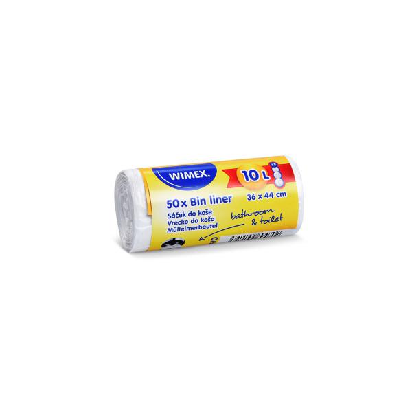 Mülleimerbeutel (HDPE) weiß 36 x 44 cm 10L `XS` [50 St.]