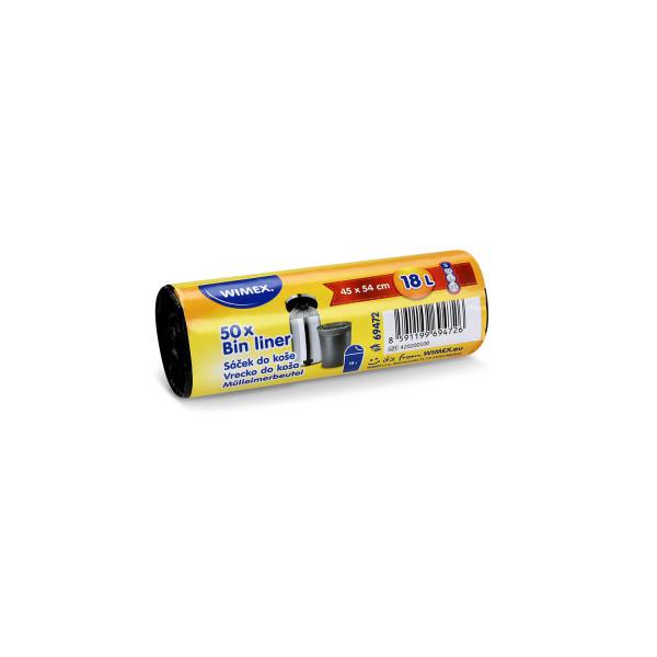 Mülleimerbeutel (HDPE) schwarz 45 x 54 cm 18L `S` [50 St.]
