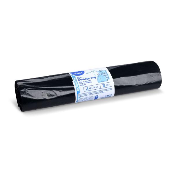 Müllsack (LDPE) ECONOMY extra light schwarz 70 x 110 cm 120L [25 St.]