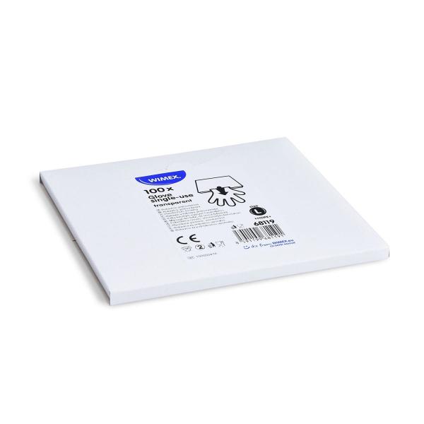Handschuh (HDPE) Einweg transparent `L` im Spenderkarton [100 St.]