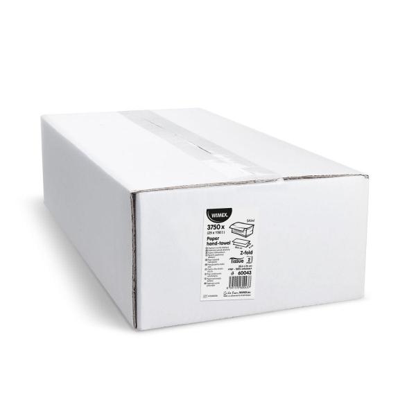 Papier-Falthandtuch Z-Falz 2-lagig weiß 20,6 x 24 cm [3750 St.]