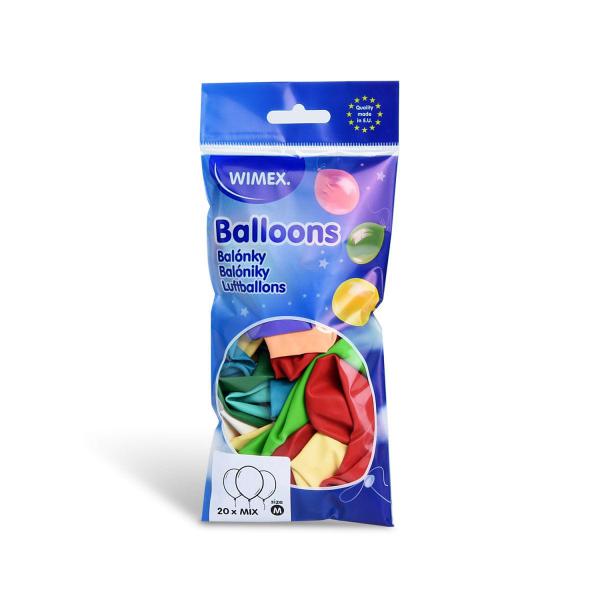 Luftballon bunt gemischt Ø25cm `M` [20 St.]
