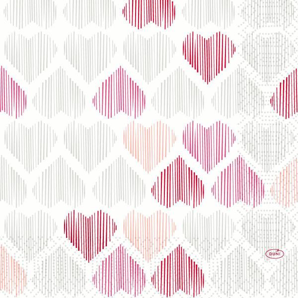 Tissue-Serviette 33 x 33 cm Amour 3-lagig, 500 Stk/Krt (10 x 50 Stk)