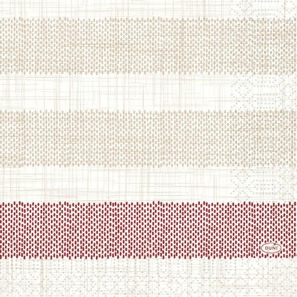 Tissue-Serviette 33 x 33 cm Rigato Bordeaux 3-lagig, 1000 Stk/Krt (4 x 250 Stk)