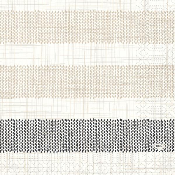 Tissue-Serviette 33 x 33 cm Rigato Black, 1200 Stk/Krt (4 x 300 Stk)