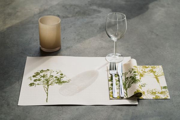 Bio Dunicel®-Tischset 30 x 40 cm Green Umbles, 500 Stk/Krt (5 x 100 Stk)