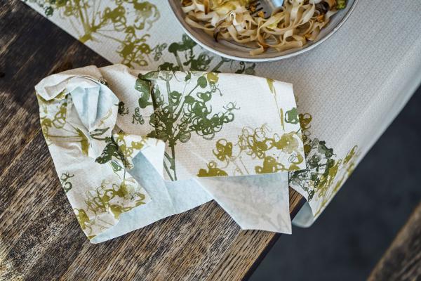 Bio Dunisoft® Serviette 40 x 40 cm Green Umbles, 360 Stk/Krt (6 x 60 Stk)
