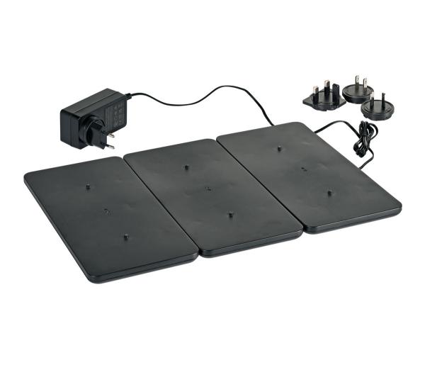 LED-Ladestation 26 x 39 cm Schwarz, 2 Stk/Krt (2 x 1 Stk)