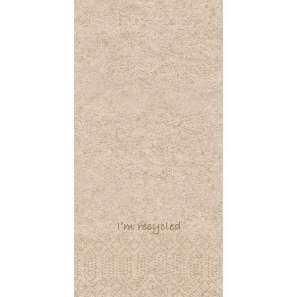 Tissue-Serviette 40 x 40 cm I'm Recycled 2-lagig, 1200 Stk/Krt (4 x 300 Stk)