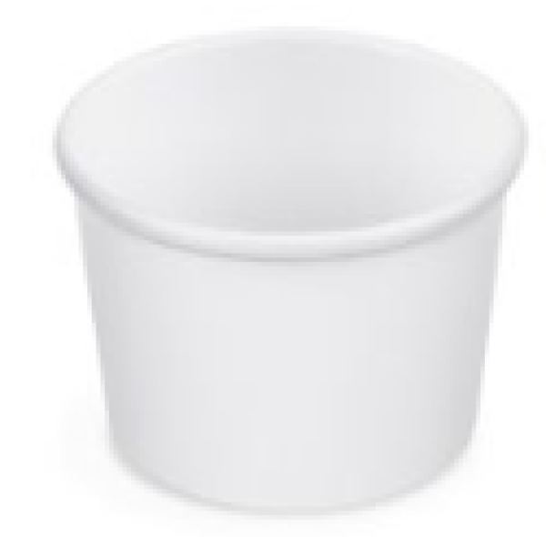 Papierbecher / Eisbecher (PAP/PE) weiß Ø90mm 250ml