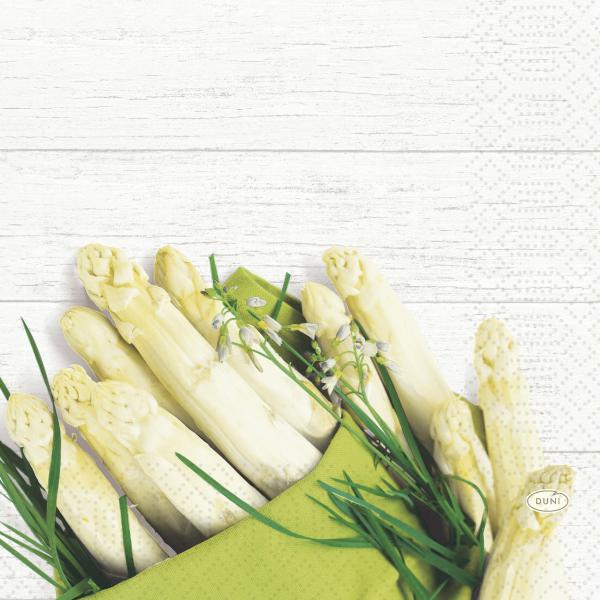 Tissue-Serviette 33 x 33 cm White Asparagus 3-lagig