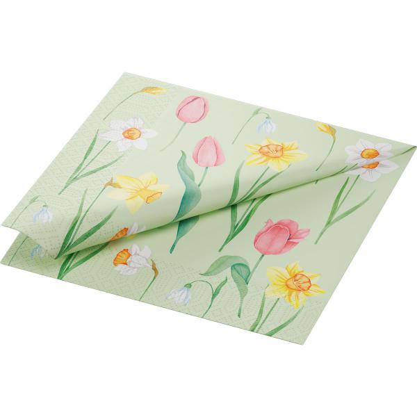 Tissue-Serviette 40 x 40 cm Spring Melody 3-lagig
