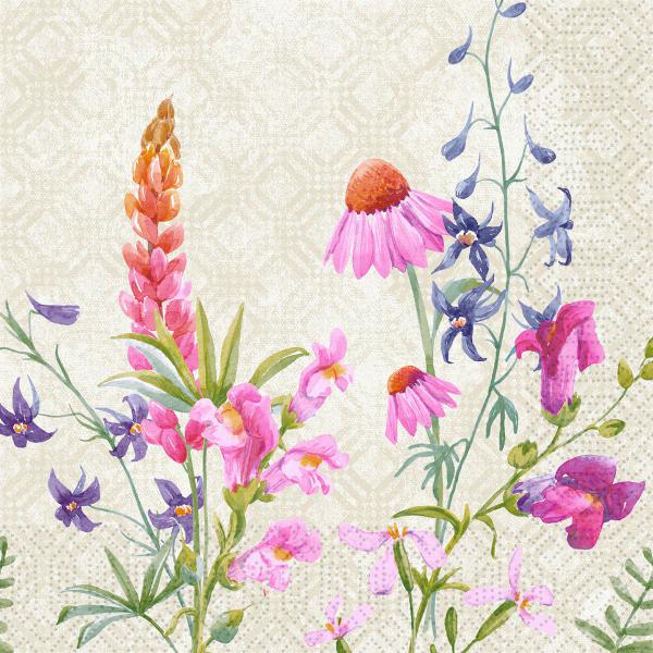 Tissue-Serviette 40 x 40 cm Floret 3-lagig