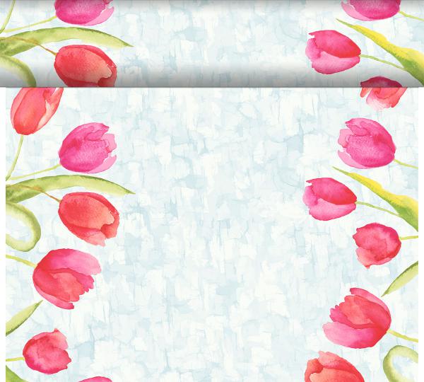 Dunicel® Tête-à-Tête-Tischläufer 0,4 x 24 m Painted Tulips