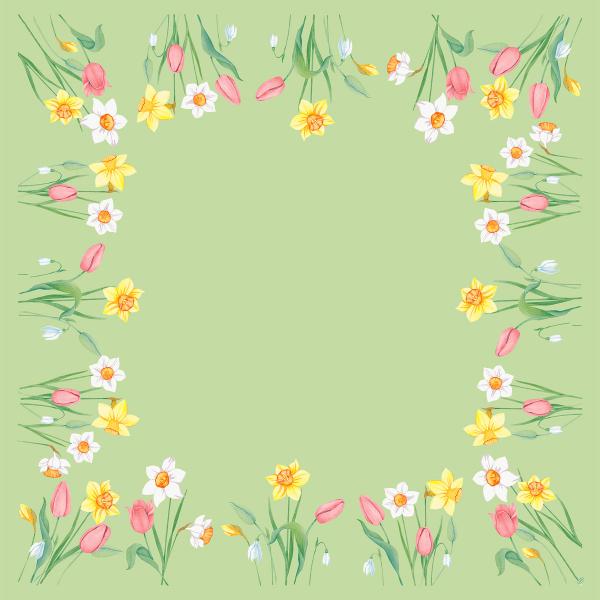 Bio Dunicel®-Mitteldecke 84 x 84 cm Spring Melody