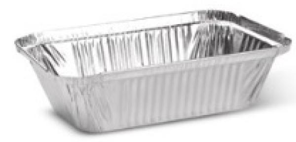 Schale (ALU) eckig 186 x 137 x 49 mm 660ml für Pasta