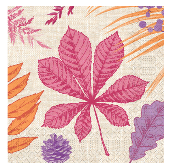 Tissue-Serviette 33 x 33 cm Bright Autumn 3-lagig, 1.000 Stk. (4 x 250 Stk.)