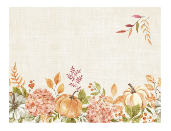 Papier-Tischset 30 x 40 cm Spicy Pumpkin, 1.000Stk (4x 250 Stk.)