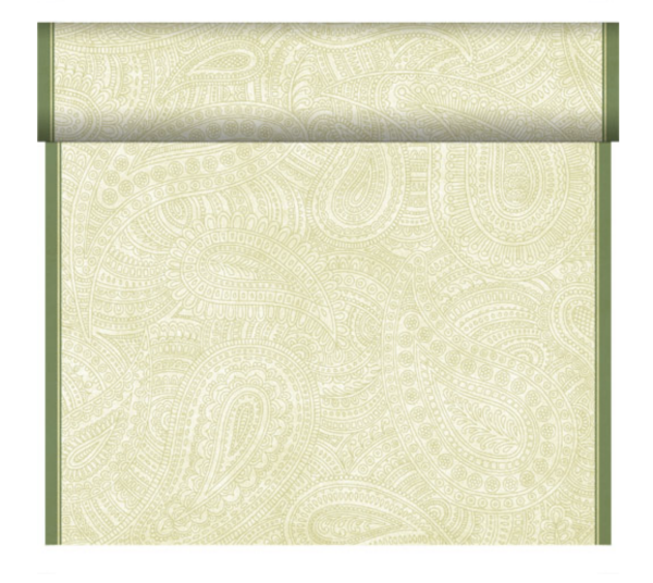 Bio Dunicel® Tête-à-Tête-Tischläufer 0,4 x 24 m Paisley, 4 Stk.