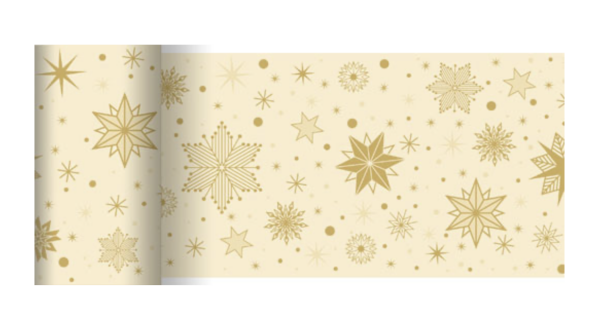 Bio Dunicel®-Tischläufer 0,15 x 20 Stargazing Cream, 6 Stk.