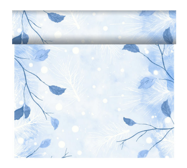 Dunicel® Tête-à-Tête-Tischläufer 0,4 x 24 m Frosted Winter, 4 Stk.