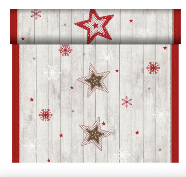  Dunicel® Tête-à-tête-Tischläufer 0,4 x 24m, Cozy Winter, 4 Stk.