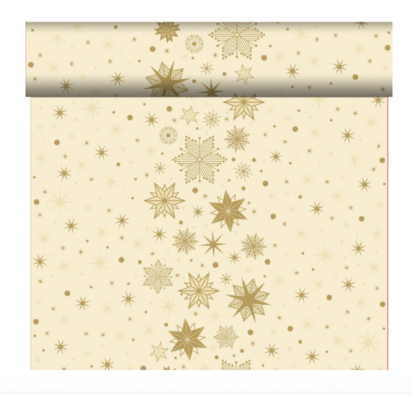 Bio Dunicel® Tête-à-Tête-Tischläufer 0,4 x 24 m Stargazing Cream, 4 Stk.
