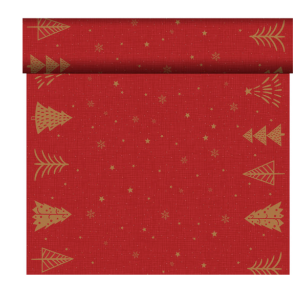 Bio Dunicel® Tête-à-Tête-Tischläufer 0,4 x 24 m Shimmer Trees, 4 Stk.