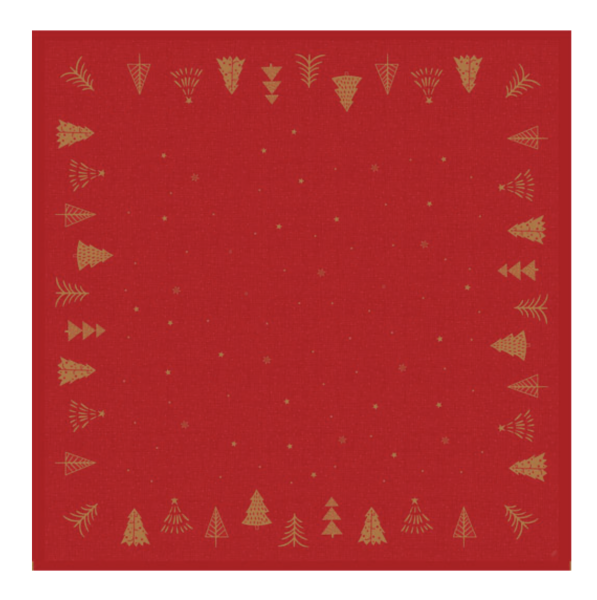 Dunisilk®-Mitteldecke 84 x 84 cm Shimmer Trees, 100 Stk. (5 x 20 Stk.)