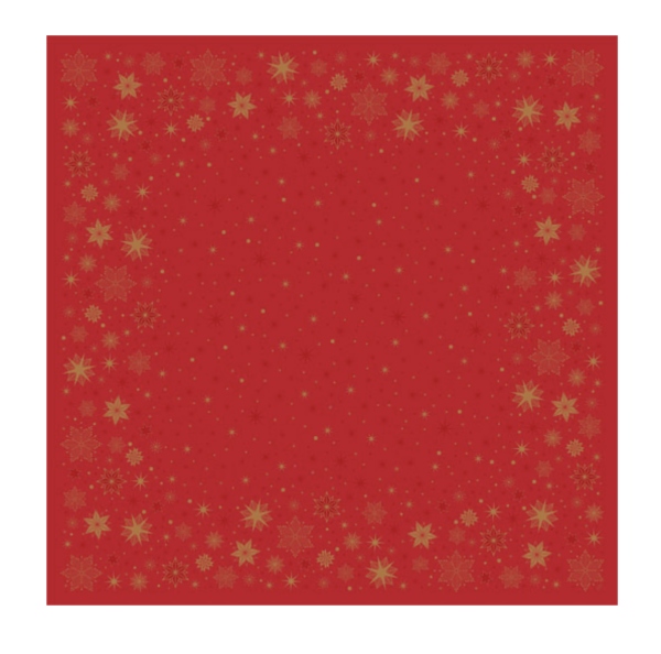 Dunisilk®-Mitteldecke 84 x 84 cm Stargazing Red, 100 Stk. (5 x 20 Stk.)