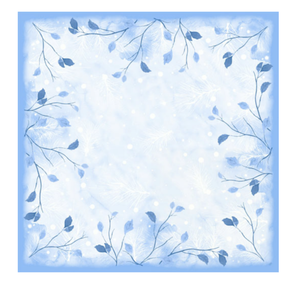 Dunicel® Mitteldecken 84 x 84 cm Frosted Winter, 100 Stk. (5 x 20 Stk.)